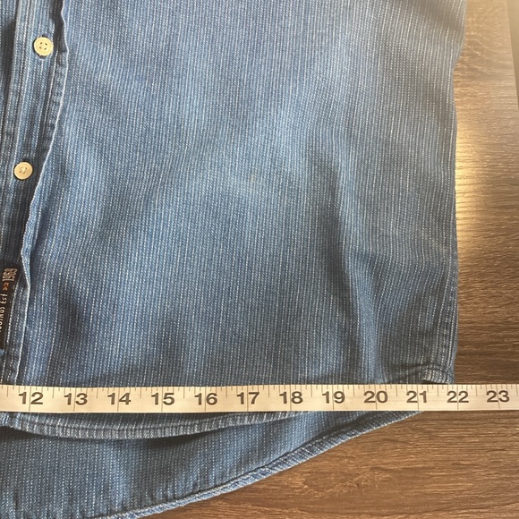 EUC J Riggings Mens Long Sleeve Button Up Blue Vintage 90s Adult Medium - Picture 7 of 8